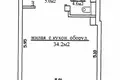 1 room apartment 46 m² Minsk, Belarus