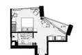 1 room apartment 39 m² Tbilisi, Georgia