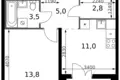 Appartement 1 chambre 38 m² Leninsky District, Russie
