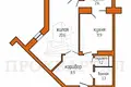 1 bedroom apartment 46 m² Kalodziscanski sielski Saviet, Belarus