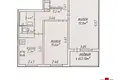 Wohnung 2 zimmer 47 m² Minsk, Belarus