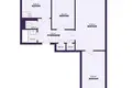 Квартира 3 комнаты 59 м² Солигорск, Беларусь