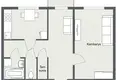 1 room apartment 43 m² in Klaipėda, Lithuania
