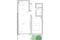 1 room apartment 48 m² Boreti, Montenegro