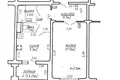 1 room apartment 44 m² Minsk, Belarus