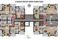 Mieszkanie 2 pokoi 48 m² Obakoy, Turcja
