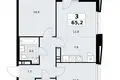 Wohnung 3 zimmer 65 m² Kommunarka, Russland