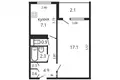 1 bedroom apartment 35 m² Minsk, Belarus
