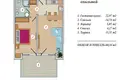 Mieszkanie 1 pokój 59 m² Prijevor, Czarnogóra
