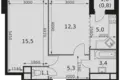 Wohnung 2 zimmer 43 m² Mytishchi Urban Okrug, Russland
