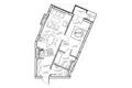 Wohnung 1 zimmer 53 m² Kaliningrad, Russland
