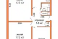 3 room apartment 62 m² Minsk, Belarus