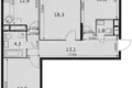 Mieszkanie 3 pokoi 77 m² Mytishchi Urban Okrug, Rosja