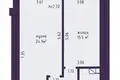 1 room apartment 50 m² Kalodziscanski sielski Saviet, Belarus