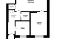 Appartement 2 chambres 38 m² Kalodziscanski sielski Saviet, Bélarus