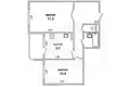Квартира 2 комнаты 54 м² Мухавецкий сельский Совет, Беларусь