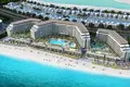 Complexe résidentiel New Selene Beach Residences with a lagoon, a swimming pool and parks, Al Seanneeah, Dubai, UAE