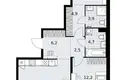 2 room apartment 77 m² Kommunarka, Russia