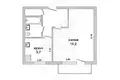 1 room apartment 33 m² Brest, Belarus