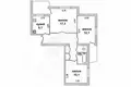 Wohnung 3 zimmer 64 m² Muchaviecki sielski Saviet, Belarus