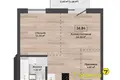 Wohnung 37 m² Kalodziscanski sielski Saviet, Belarus