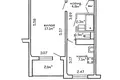 Appartement 1 chambre 33 m² Minsk, Bélarus
