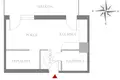 1 room apartment 31 m² in Warsaw, Poland