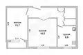 2 room apartment 48 m² Brest, Belarus