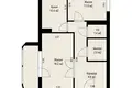2 room apartment 55 m² Minsk, Belarus