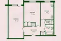 2 room apartment 46 m² Barysaw, Belarus