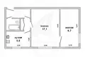 Appartement 2 chambres 39 m² Carnaucycy, Bélarus