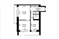 Mieszkanie 2 pokoi 49 m² Mińsk, Białoruś