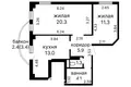 Mieszkanie 2 pokoi 56 m² Mińsk, Białoruś