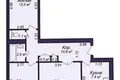 3 room apartment 69 m² Minsk, Belarus