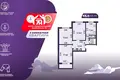 3 room apartment 65 m² Minsk, Belarus