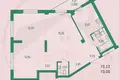 Mieszkanie 1 pokój 69 m² Mińsk, Białoruś