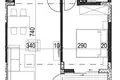 Mieszkanie 1 pokój 46 m² Radanovici, Czarnogóra