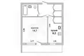 Apartamento 1 habitación 31 m² Kobriny, Belarús