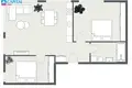 Mieszkanie 3 pokoi 63 m² Kłajpeda, Litwa