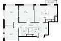 Appartement 3 chambres 72 m² Moscou, Russie
