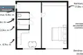 Appartement 1 chambre 33 m² Vilnius, Lituanie