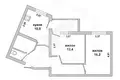 Квартира 2 комнаты 56 м² Брест, Беларусь