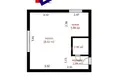 1 room apartment 31 m² Minsk, Belarus