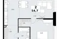 Квартира 2 комнаты 55 м² район Коммунарка, Россия