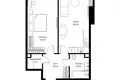 1 room apartment 53 m² Moscow, Russia