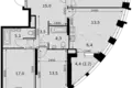 Mieszkanie 4 pokoi 105 m² Moskwa, Rosja