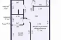 2 room apartment 43 m² Minsk, Belarus