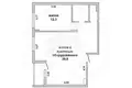 Appartement 2 chambres 58 m² Muchaviecki sielski Saviet, Bélarus