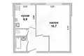 1 room apartment 34 m² Kobryn, Belarus