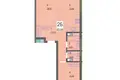 Wohnung 2 zimmer 66 m² Minsk, Belarus